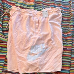 Nike Light Pink Lounge Shorts brand new with logo size 2Xlarge